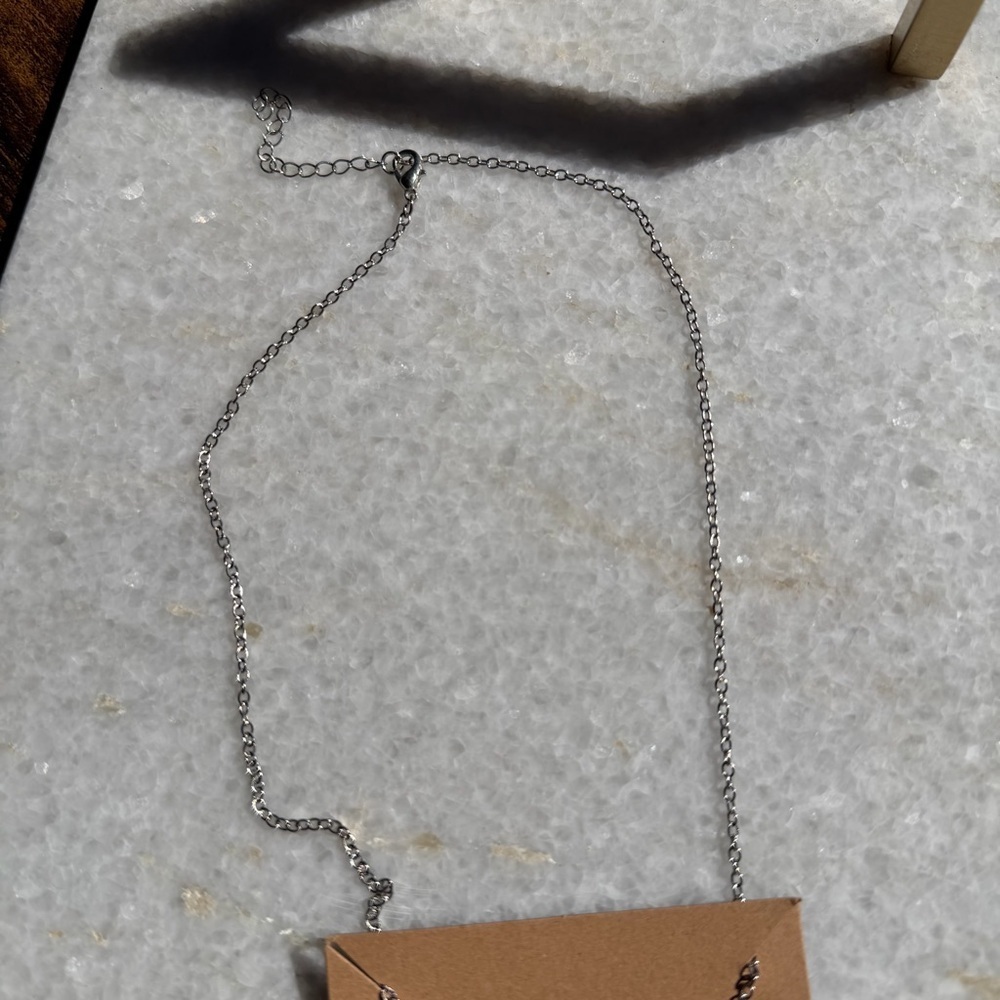Silver Sagittarius Zodiac Constellation Necklace - Picture 4 of 4